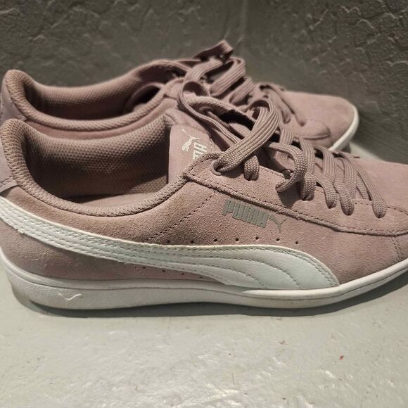 Puma Women's Sneakers Plum Suede Size 10 Tennis Shoes - Picture 5 of 9